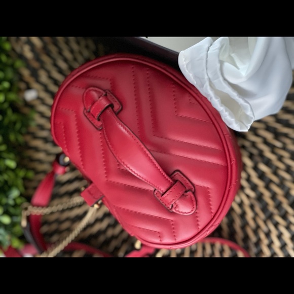 NIB Gucci Marmont mini backpack red - Picture 4 of 11
